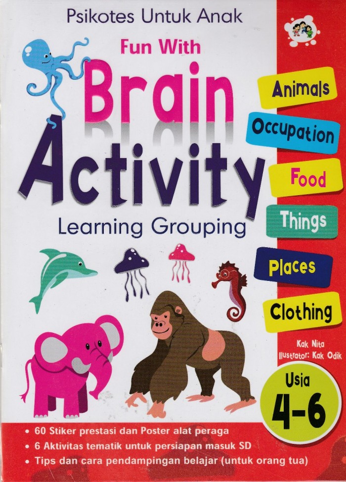 Cover Brain Activity :  Psikotes Untuk Anak / Nita
