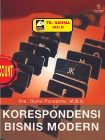 Cover Korespondensi Bisnis Modern :  Djoko Purwanto, M.B.A.