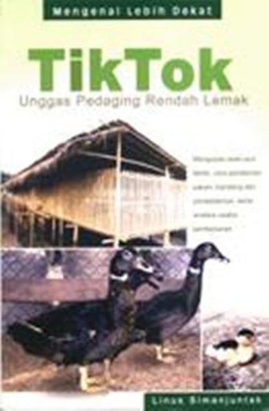 Cover TikTok Unggas Pedaaging Rendah Lemak / Simanjuntak,Linus