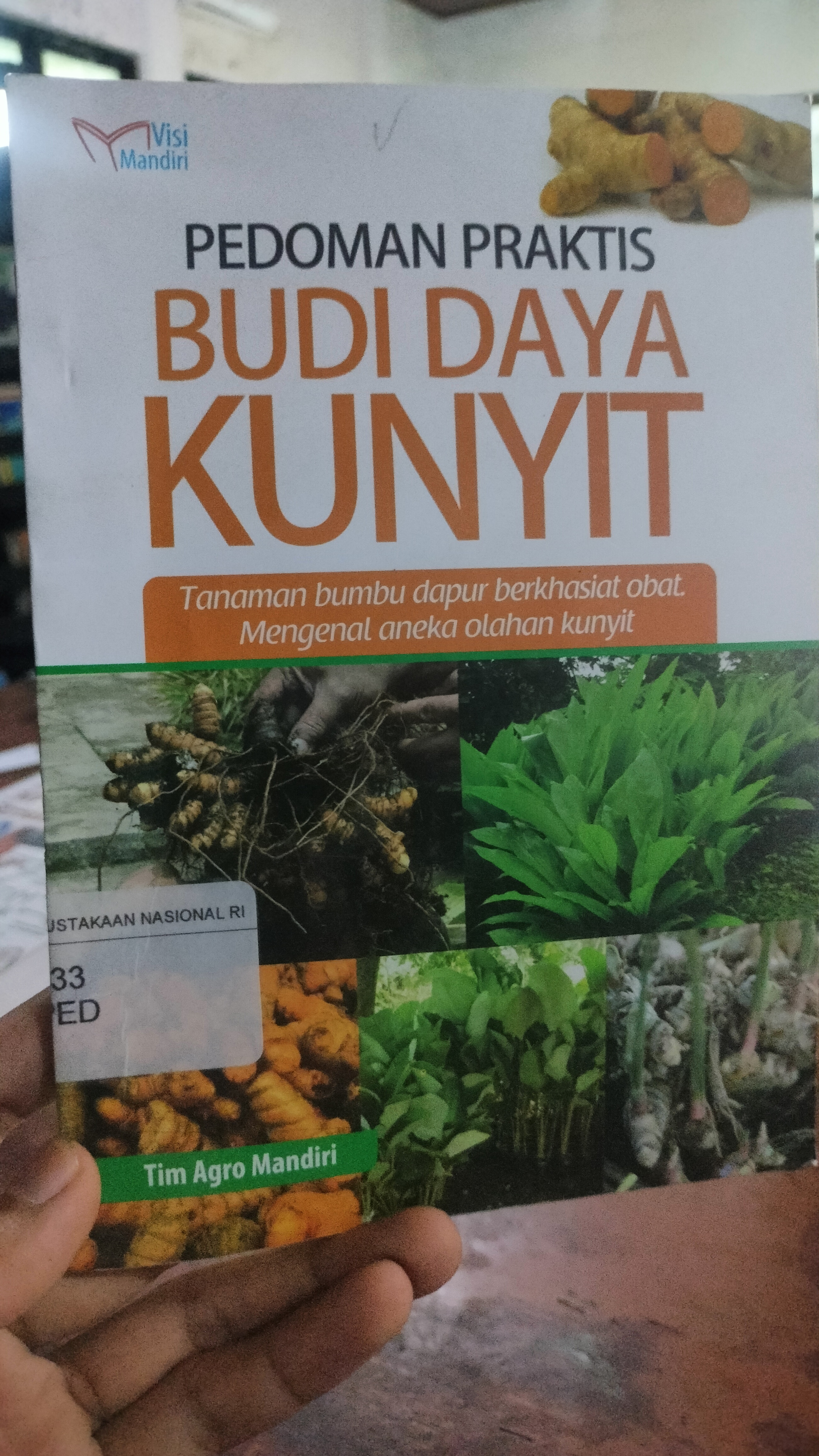 Cover Pedoman Praktis Budi Daya Kunyit :  Tanaman Bumbu Dapur Berkhasiat Obat Mengenal Aneka Olahan Kunyit / Tim Agro Mandiri
