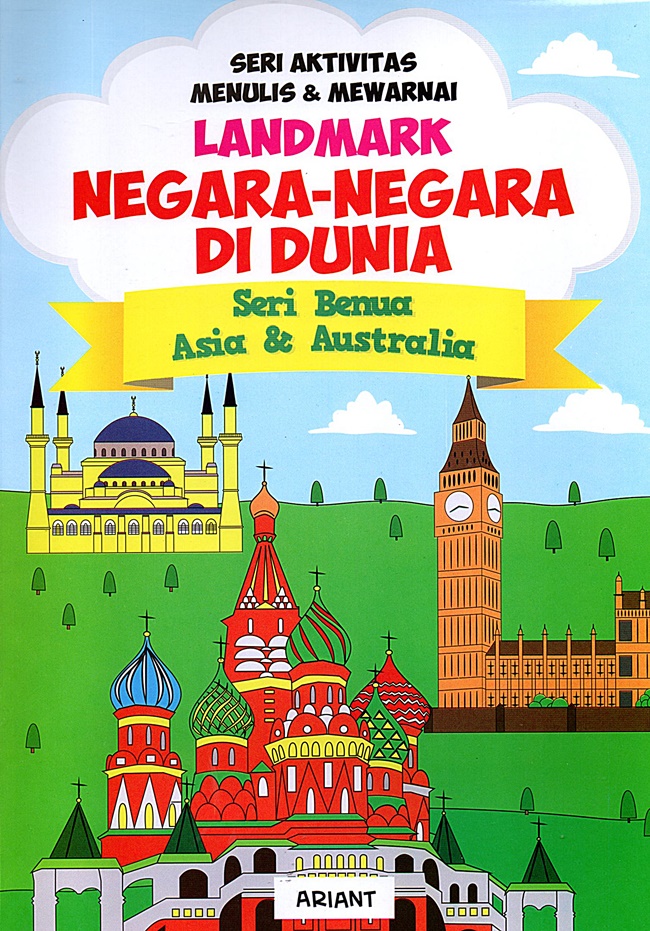 Cover Landmark Negara-negara di Dunia: :  Belajar Menulis dan Mewarnai / Ariant