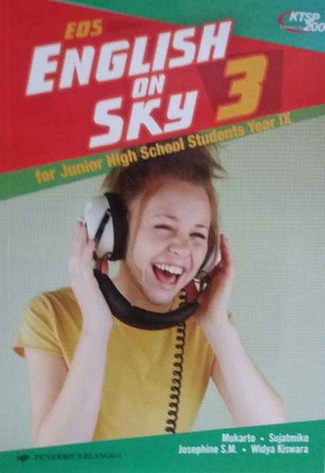 Cover Eos English On Sky = For Junior HIGT School Students Year Ix / Mukarto
