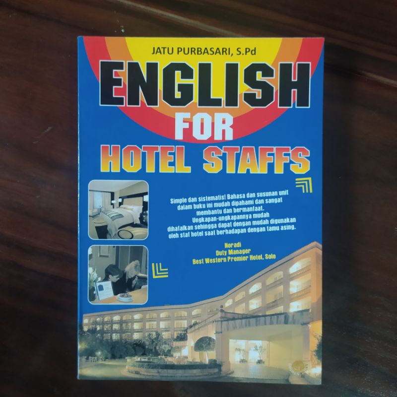 Cover English For Hotel Staffs  / Purbasari,  Jatu