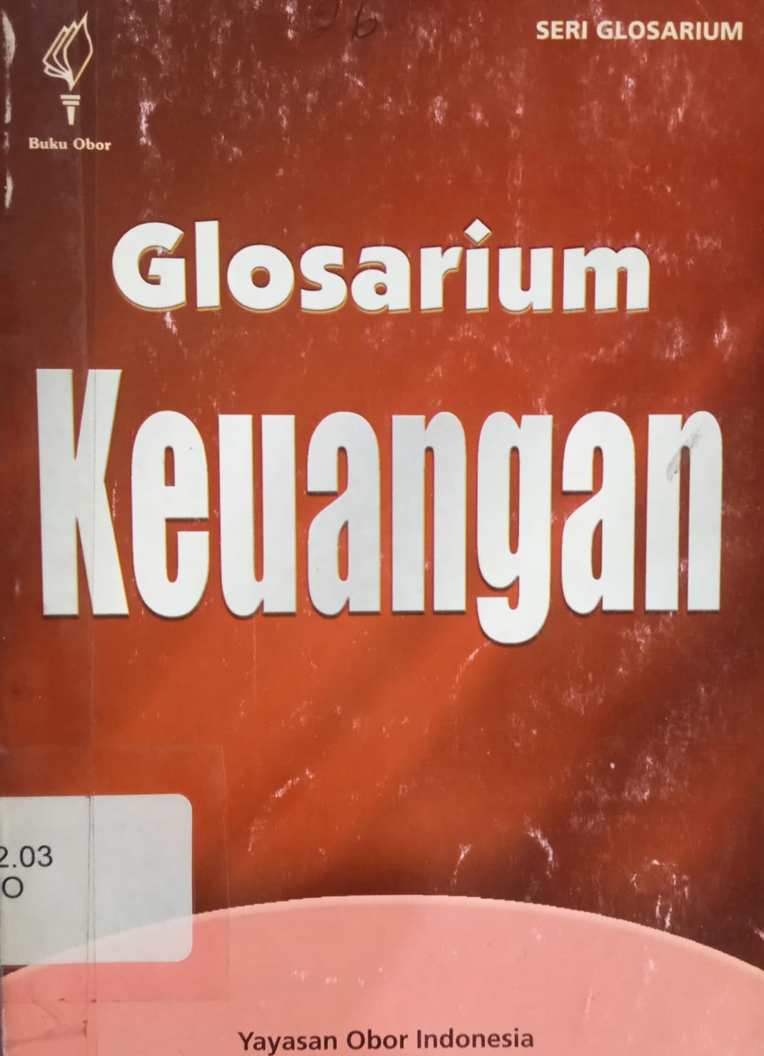 Cover Glosarium Keungan / Jan Hoesada