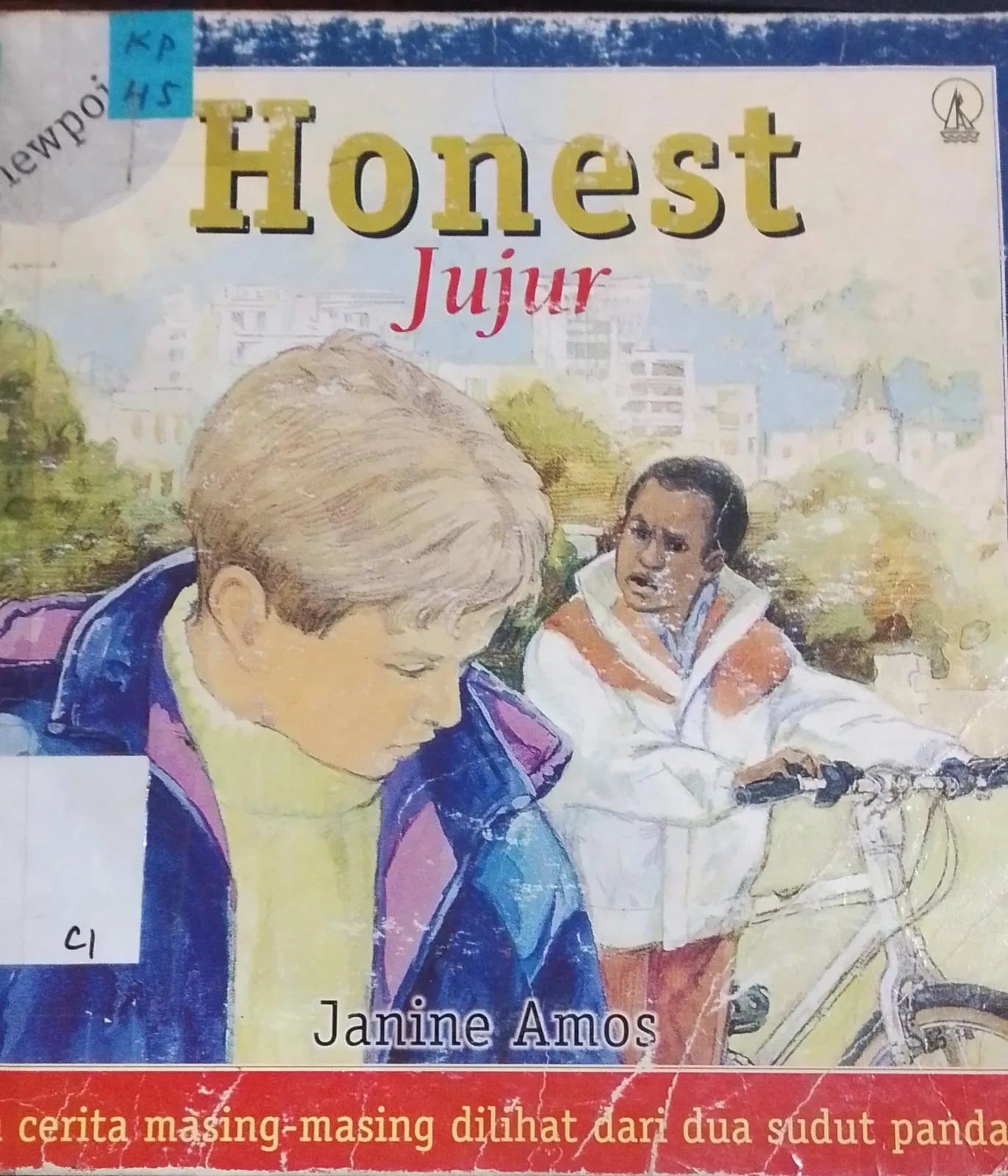 Cover Honest Jujur Dua Cerita MAsing-Masing Dilihat Dari Dua Sudut Pandang / Amos, Janine