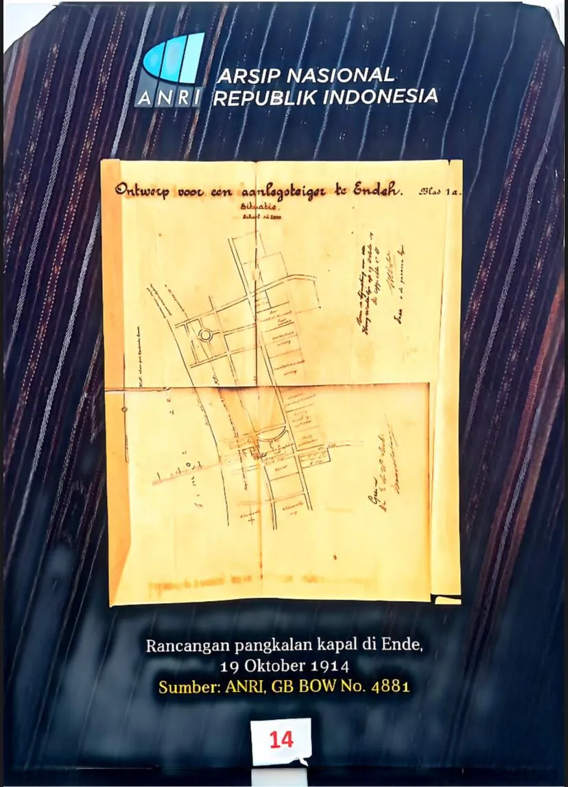 Cover CITRA KABUPATEN ENDE DALAM ARSIP "RANCANGAN PANGKALAN KAPAL DI ENDE, 19 OKTOBER 1914"