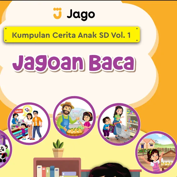 Cover Cerita Jagoan Baca / Muthia Ginan