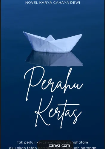 Cover Novel Perahu Kertas / Lestari Dewi