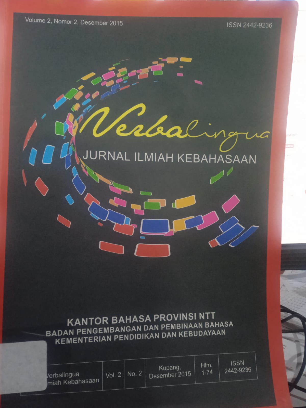 Cover Jurnal Ilmiah Kebahasaan