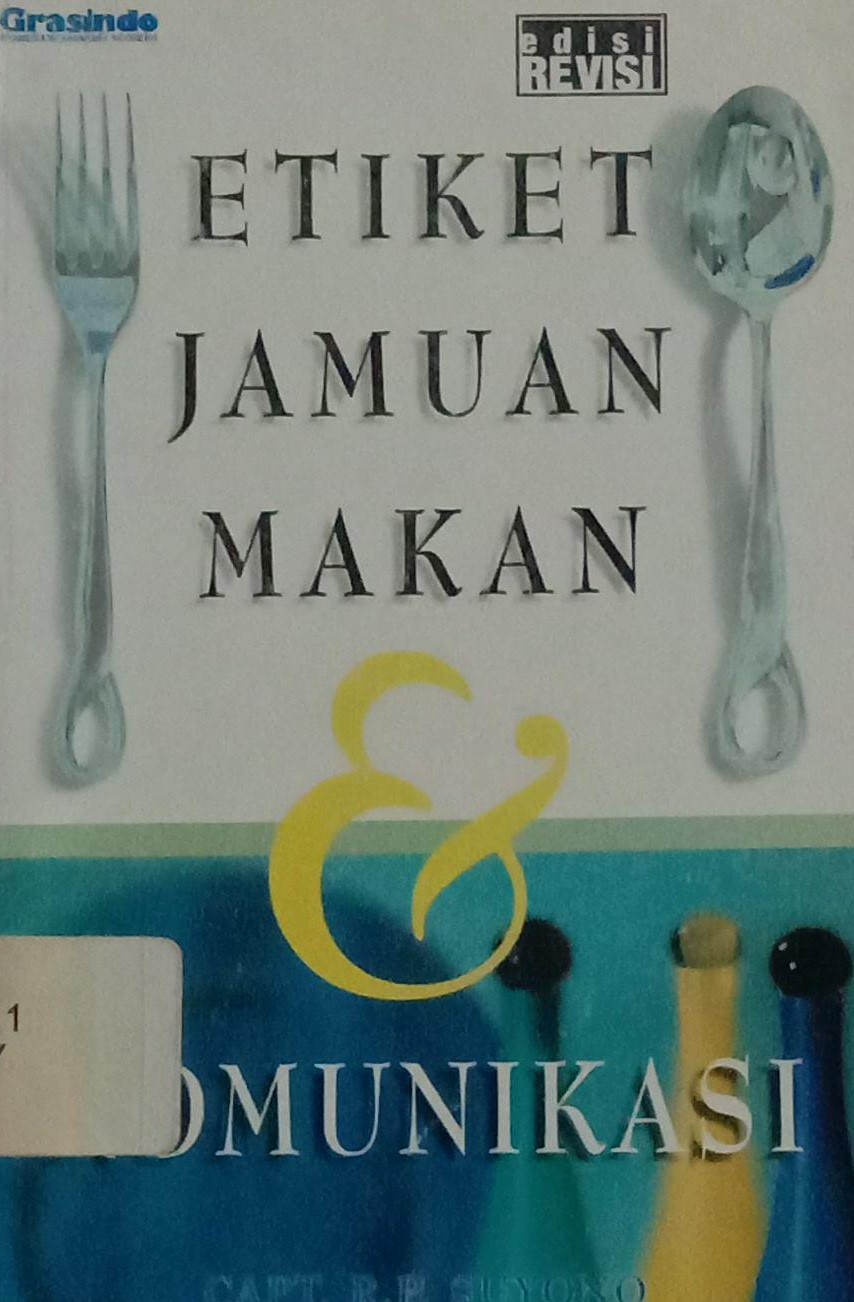 Cover Etiket Jamuan Makan & Komunikasi / Capt. R.P. Suyono