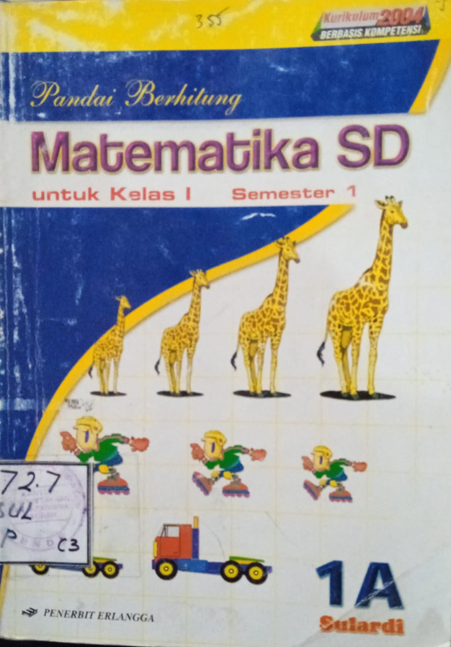 Cover Pandai Berhitung Mate,matematika, :  Untuk Kelas 1 semester 1 / Sulardi