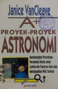 Cover Proyek - proyek Astronomi : Projects In Astronomy Warning ...n :  Janice VanCleave's