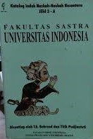 Cover Fakultas Sastra Universitas Indonesia / T.E. Beherend