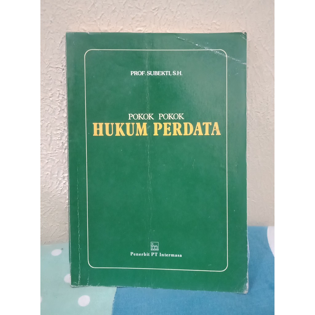Cover Pokok Pokok Hukum Perdata / Subekti