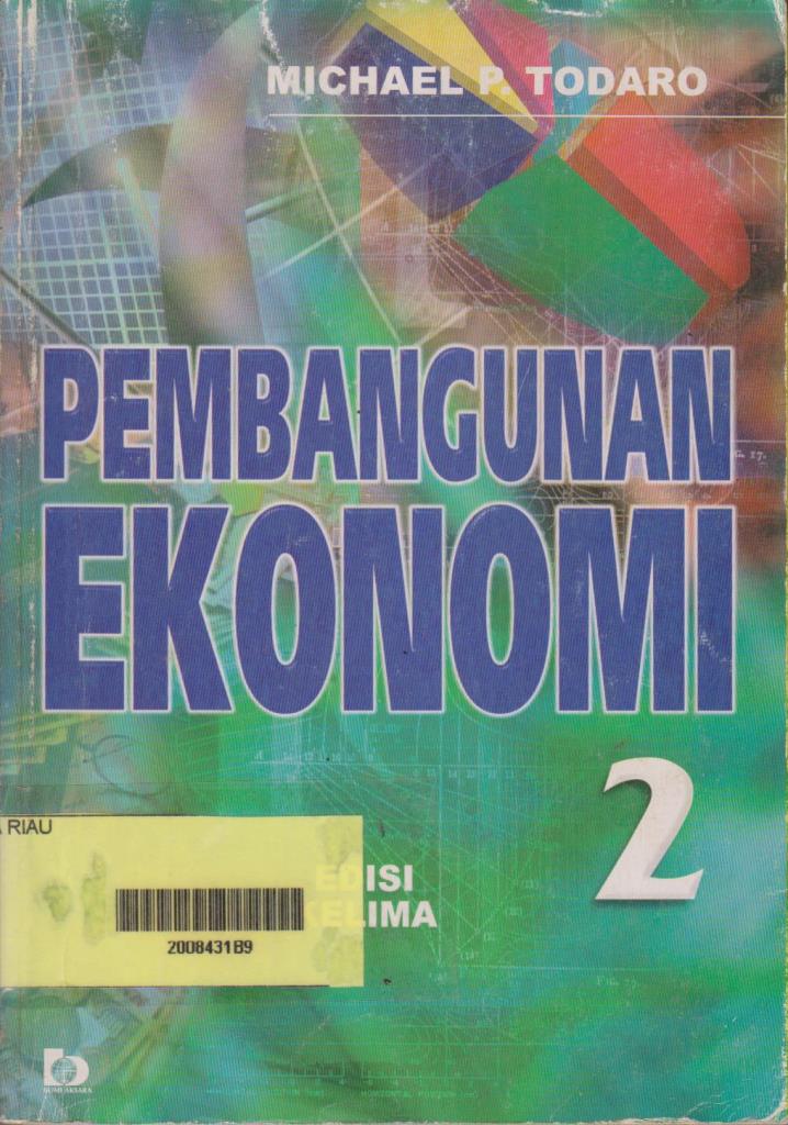 Cover Pembangunan Ekonomi / Nurheti Yuliarti