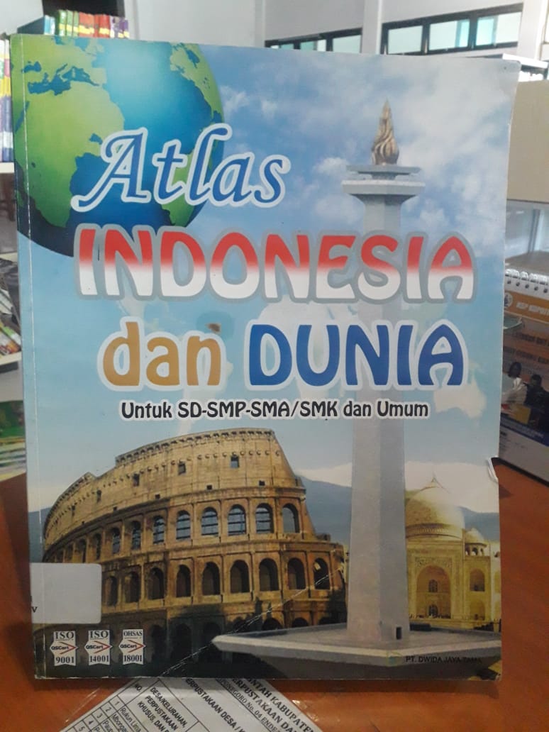 Cover Atlas Indonesia dan Dunia :  Untuk SD-SMP-SMA/SMK dan Umum / Envira Nur Utami
