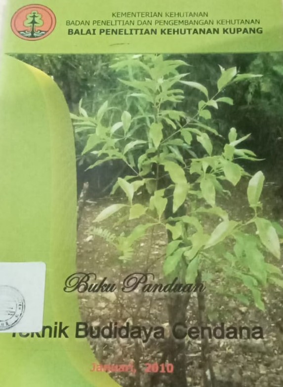 Cover Buku Panduan :  Teknik Budidaya Cendana / Kementrian Kehutanan