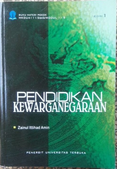 Cover Pendidikan Kewargenegaraan / Zainul Ittihad Amin