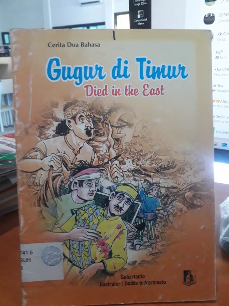 Cover Gugur di Timur :  Cerita Dua Bahasa / Suhartanto