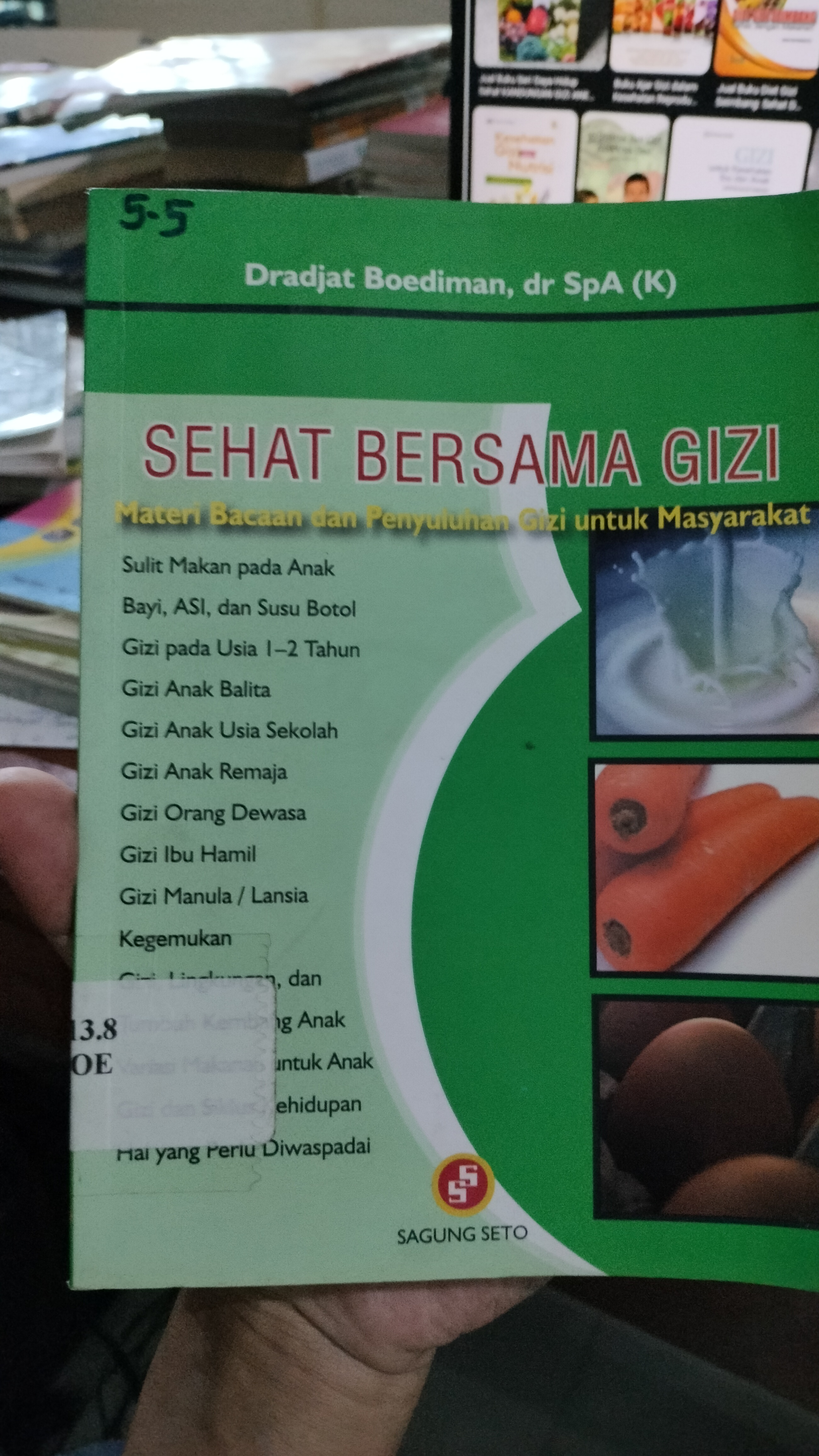 Cover Sehat Bersama Gizi / Boediman, Dradjat