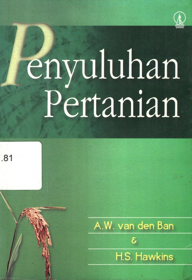 Cover Penyuluhan Pertanian :   / Van Den Ban
