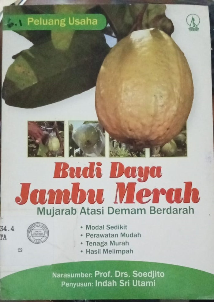 Cover Budidaya Jambu Merah / Utami,Sri