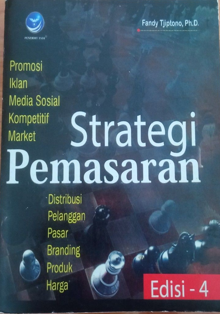 Cover Strategi Pemasaran / Fandy Tjiptono