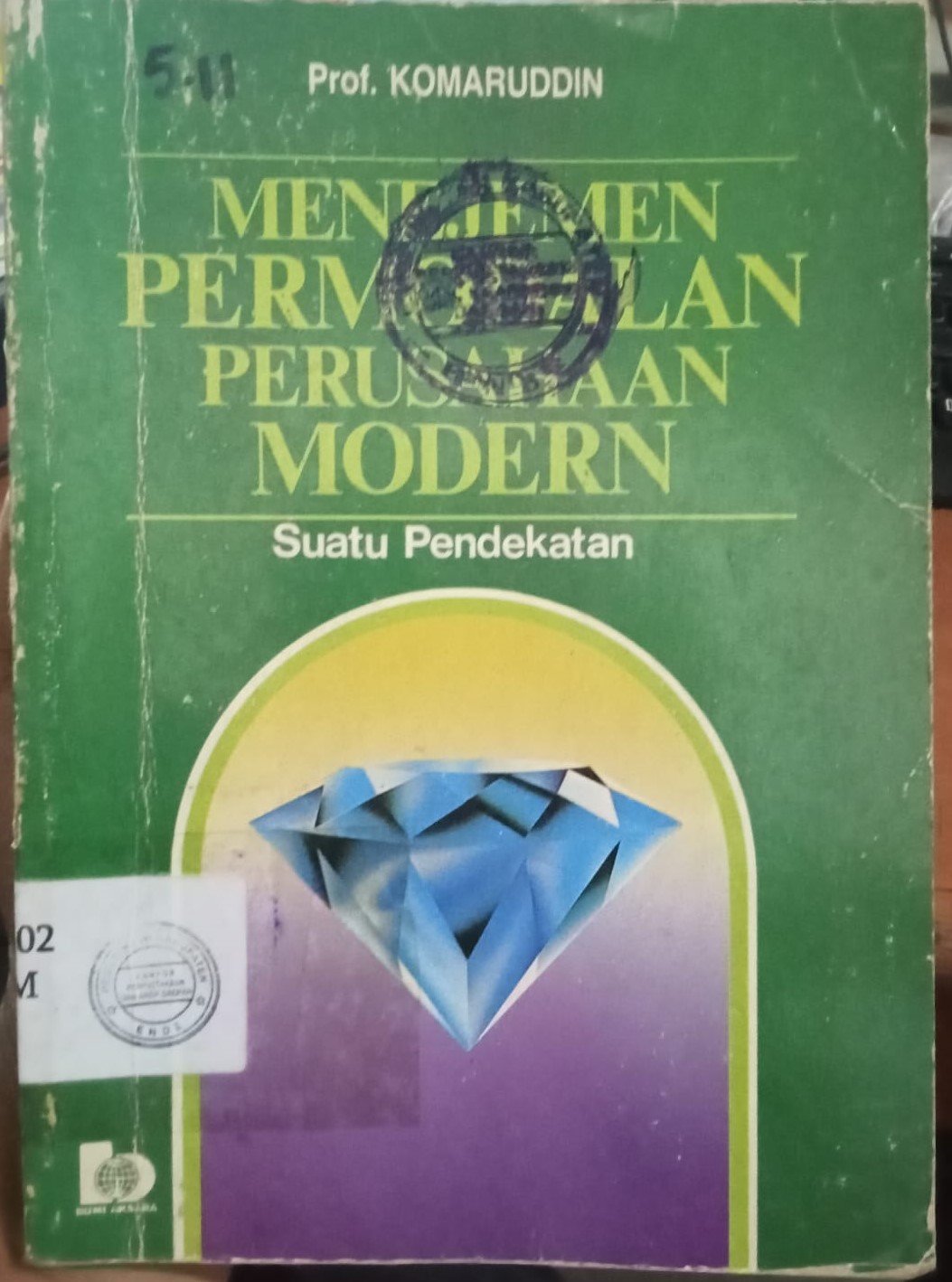 Cover Manajemen Permodalan Perusahaan Modern / Komaruddin