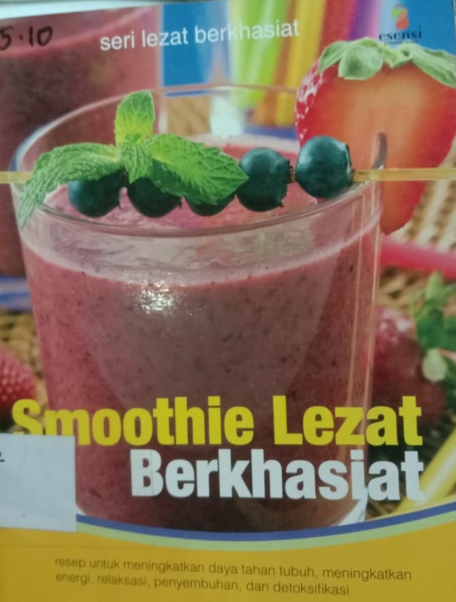 Cover Smoothie Lezat Berkhasiat / Handayani, Dyah Novieta