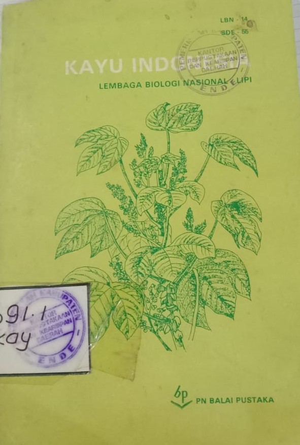Cover Kayu Indonesia :  Lembaga Biologi Nasional - Lipi / Setijati Sastrapradja