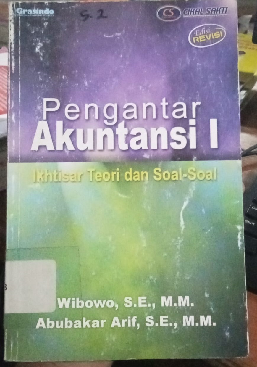 Cover Pengantar Akuntansi 1 :  Ikhtisar Teori Dan Soal-Soal / Wibowo