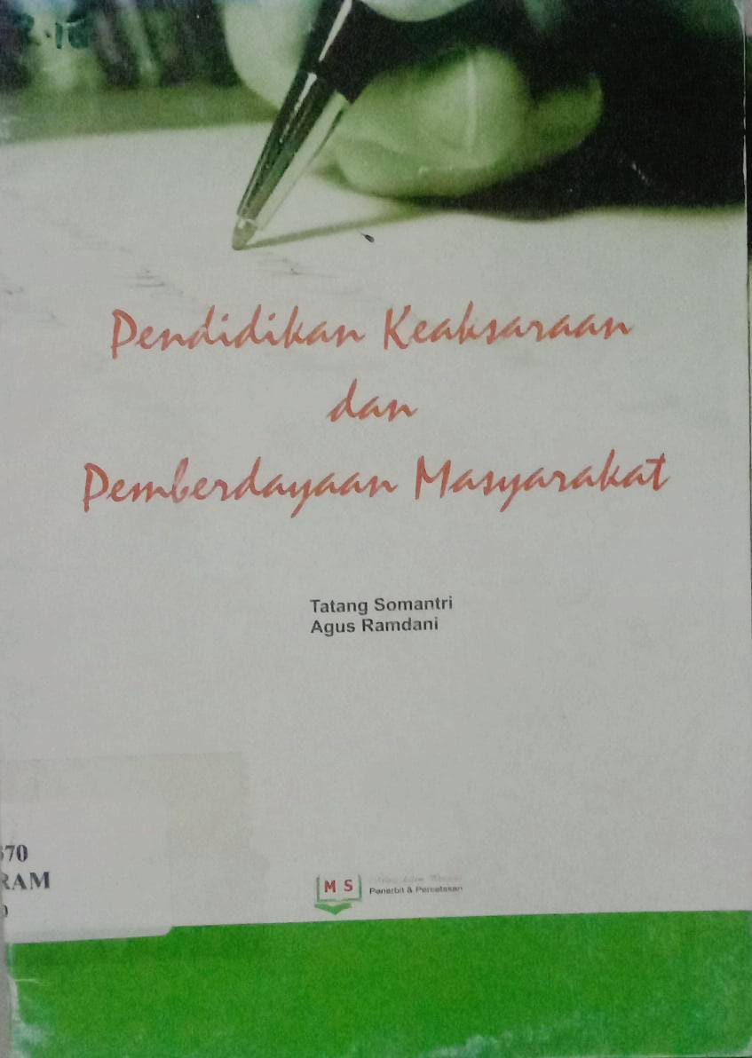 Cover Pendidikan Keaksaraan dan Pemberdayaan Masyarakat / Tatang Somantri