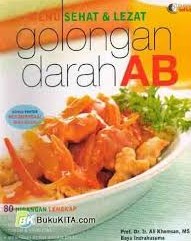 Cover Menu Sehat & Lezat :  Golongan Darah AB / ALI Komsan