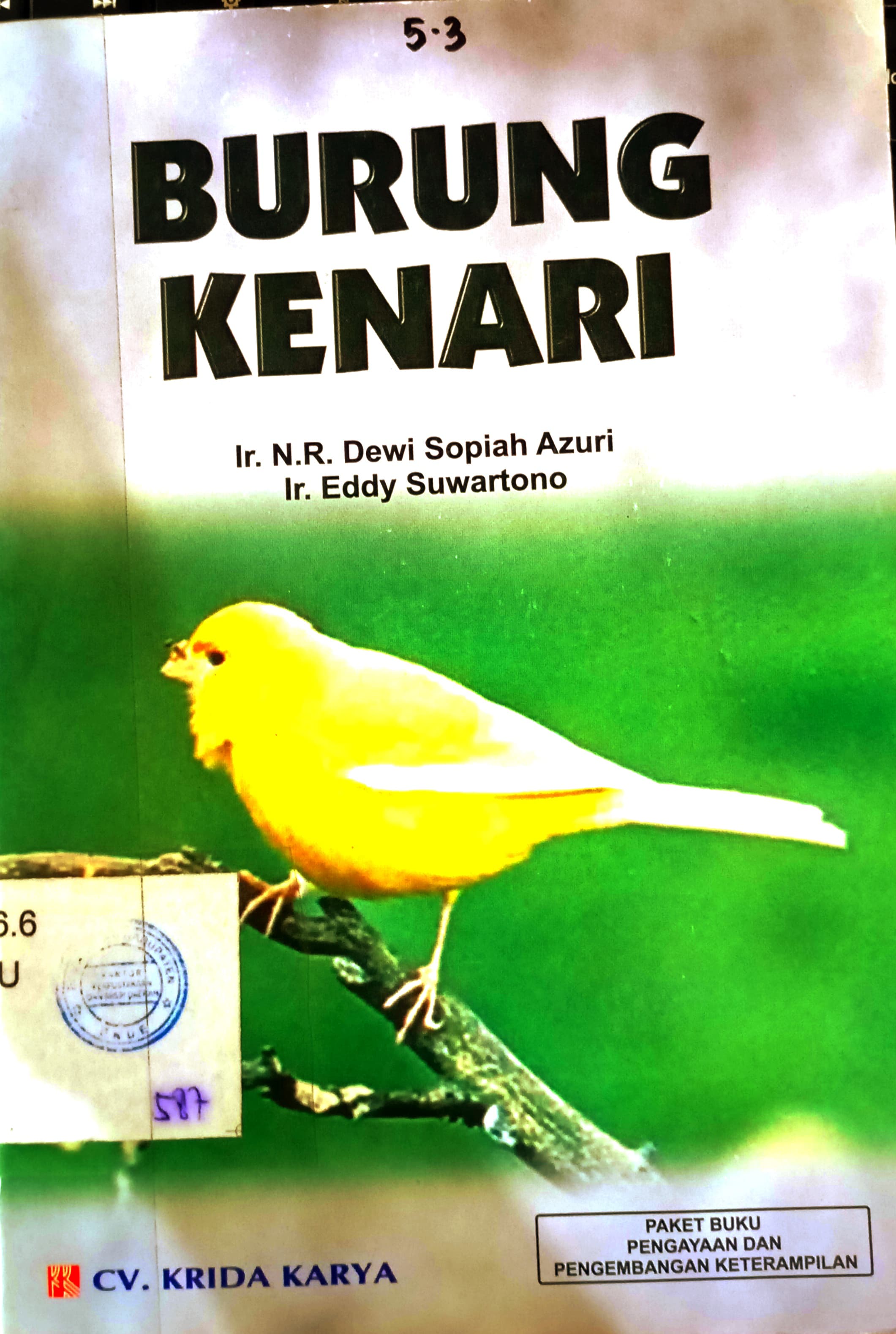 Cover Burung Kenari / Azuri, Dewi Sopiah