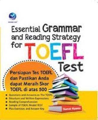 Cover Esential Grammar And Reading Strategi For TOEFL Test / Slamet Riyanto