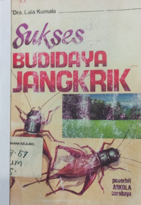 Cover Sukses Budidaya Jangkrik / Ilyas