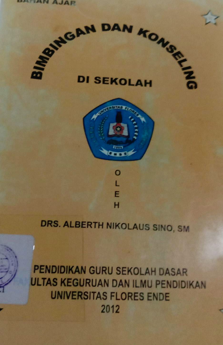 Cover Bimbingan Dan Konseling / Alberth Nikolas Sino