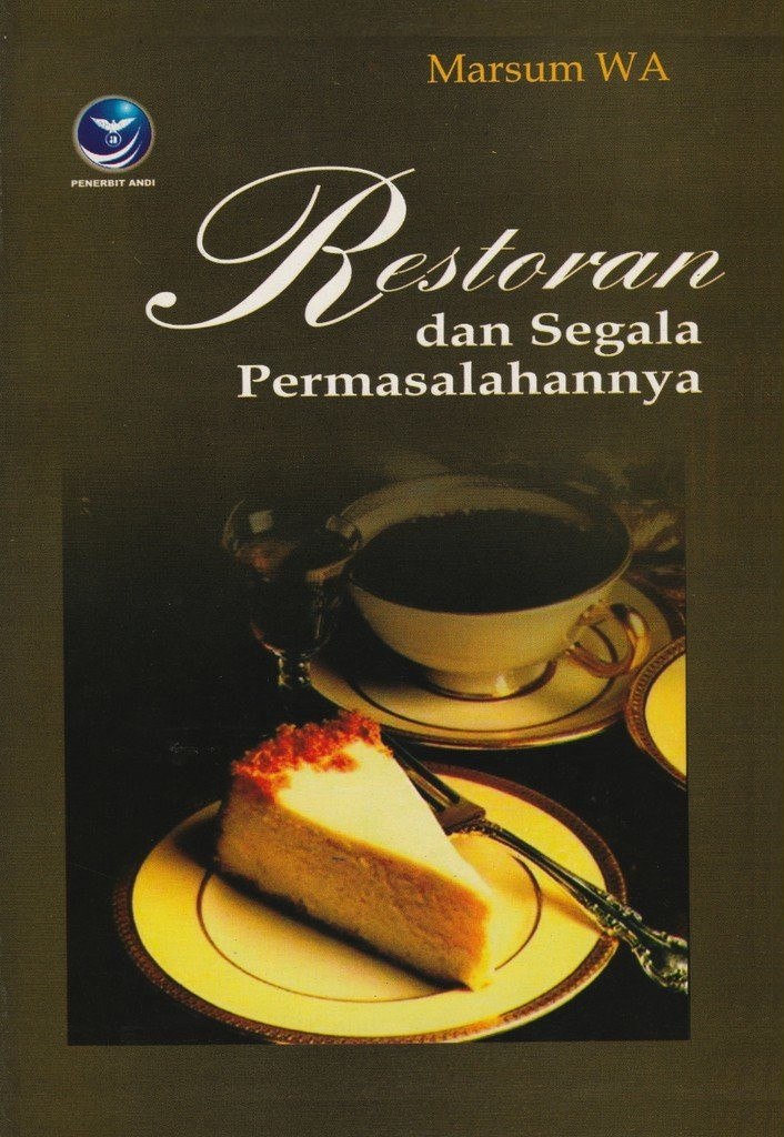 Cover Restoran dan Segala Permasalahannya / Marsum WA