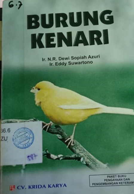 Cover Burung Kenari / Dewi Sopiah Azuri