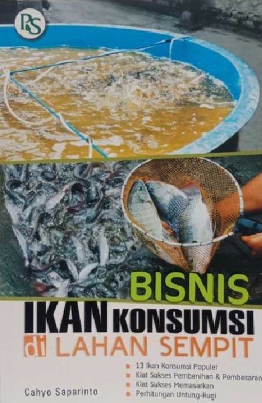 Cover Bisnis Ikan Konsumsi Di Lahan Sempit / Saparito, Cahyo