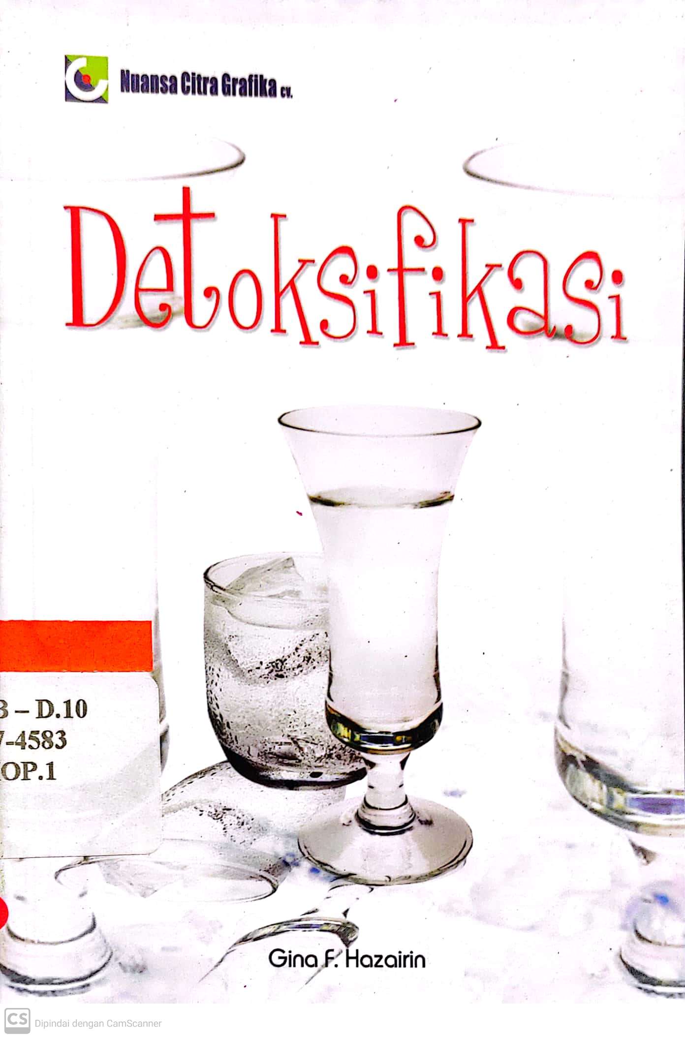 Cover Detoksifikasi / Hazairin,Gina