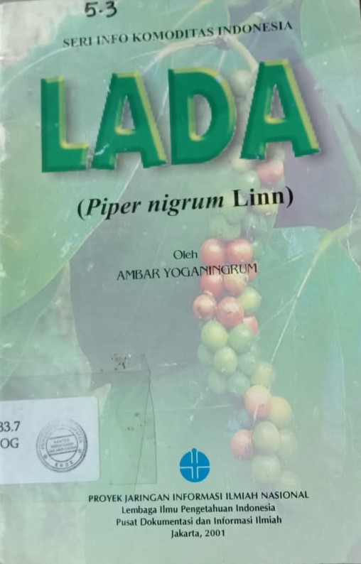 Cover Lada (Piper nigrum L) / Yoganingrum, Ambar