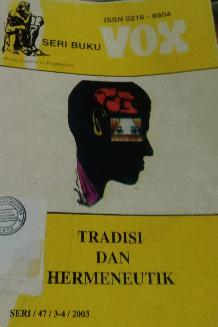 Cover Seri Buku Vox :  Tradisi Dan Hermeneutik / Philipus Tule