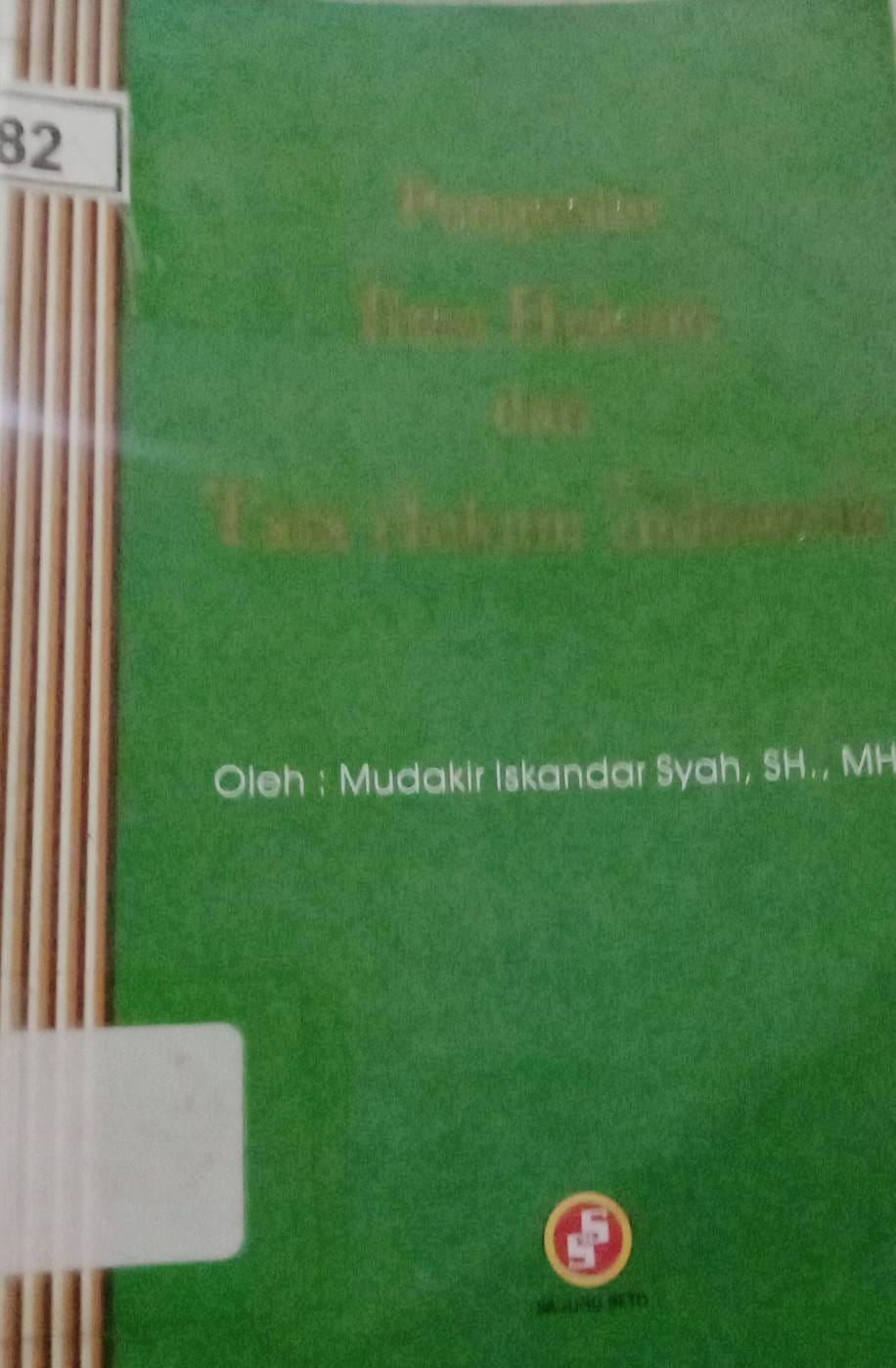 Cover Pengantar Ilmu Hukum dan Tata Hukum Indonesia / Mudakir Iskandir Syah