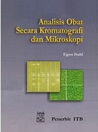 Cover Analisis Obat Secara Kromatografi dan Mikroskopi / Egon Stahl