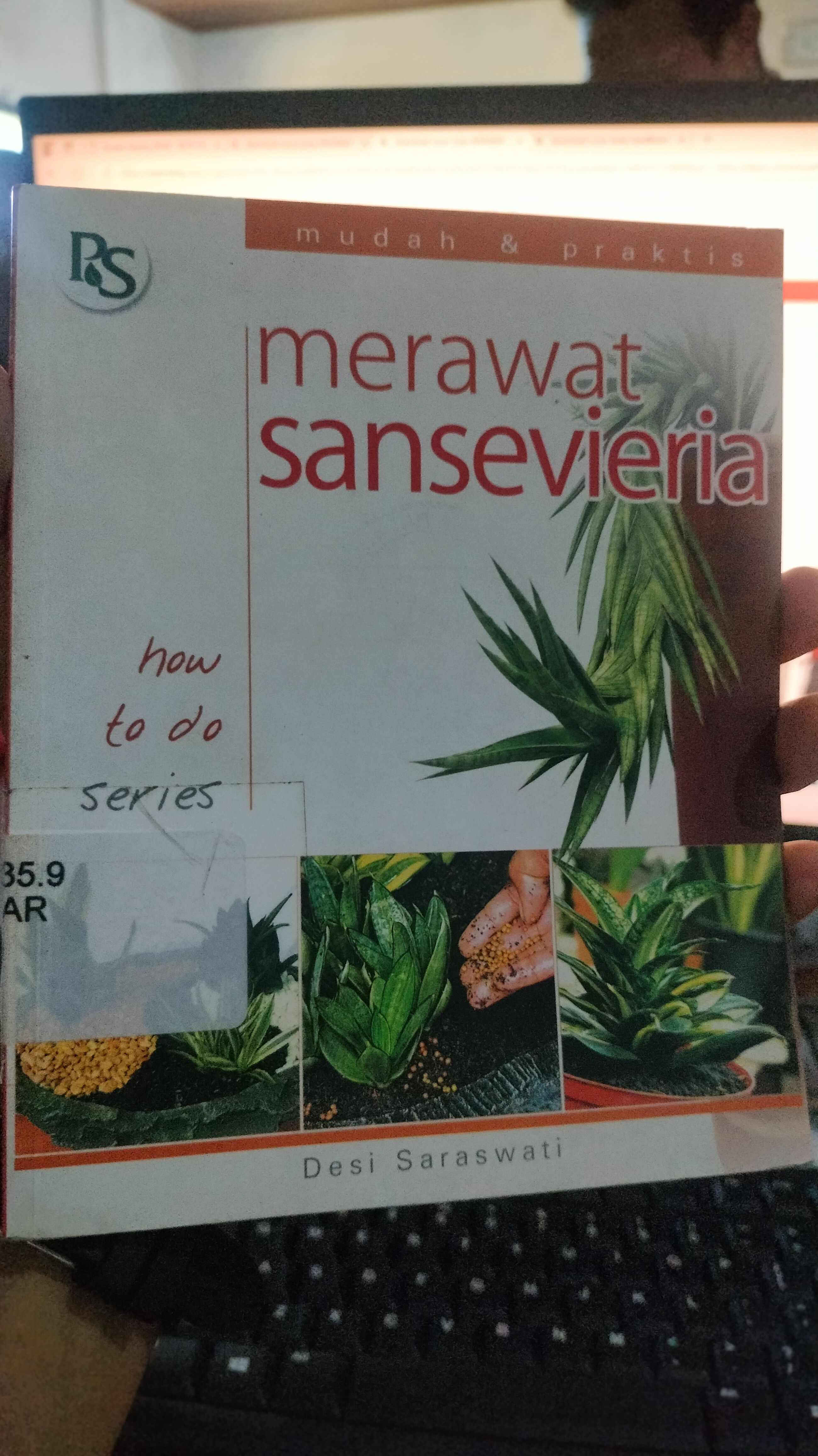 Cover Merawat Sansevieria  / Saraswati Desi