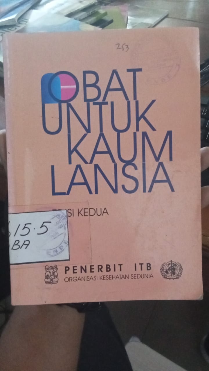Cover Obat Untuk Kaum Lansia / Organisasi kesehatan Dunia