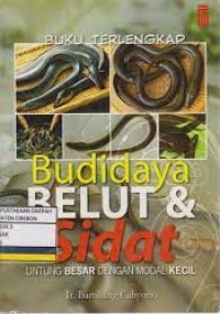 Cover Budidaya Belut & Sidat / Cahyono,Bambang