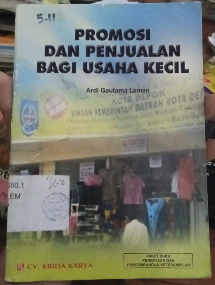 Cover Promosi Dan Penjualan bagi Usaha Kecil / Leman,Gautama Ardi