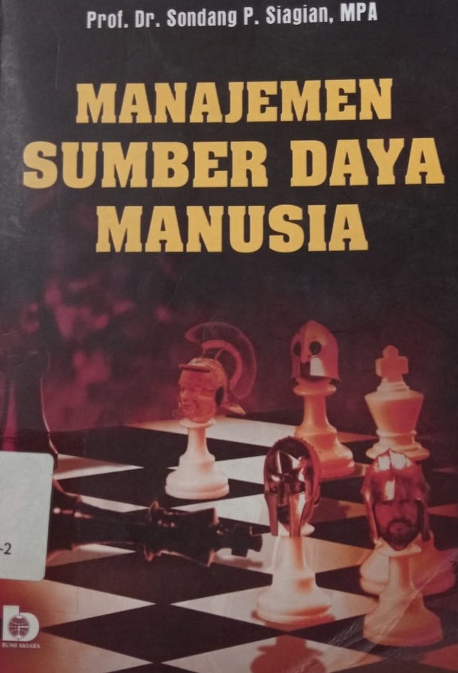 Cover Manajemen Sumber Daya Manusia / Sondang P. Siagan